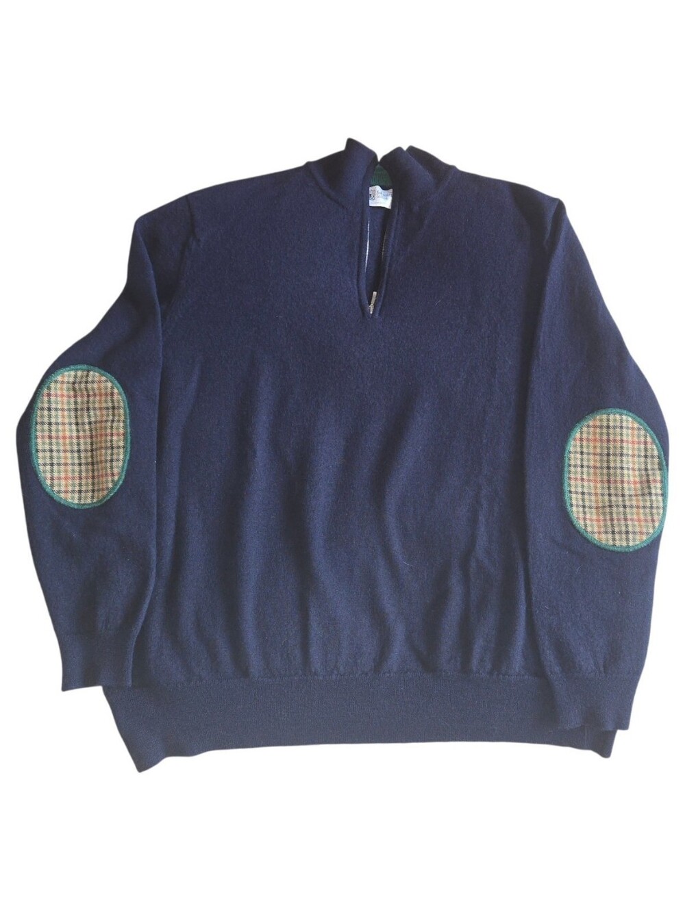Johnstons of Elgin 1/4 Zip Wool Sweater Size Medium